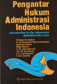 Pengentar Hukum Administrasi Indonesia
